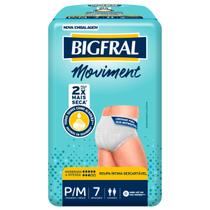 Roupa Íntima Moviment Bigfral Unissex - Tamanho P/M - 07 unidades Roupa Íntima Moviment Bigfral Unissex - Tamanho P/M - 07 unidades