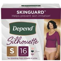 Roupa íntima para incontinência Depend Silhouette Women S 16 unidades