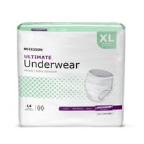 Roupa íntima para incontinência McKesson Ultimate XL 148-173 cm 14 ct Roupa íntima para incontinência McKesson Ultimate XL 148-173 cm 14 ct