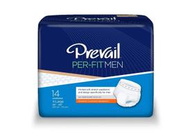 Roupa íntima para incontinência Prevail Per-Fit masculina, média, 20 unidades