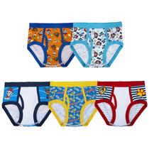 Roupa íntima Paw Patrol 100% algodão penteado, pacotes de 5 a 10 unidades 18M-4T Roupa íntima Paw Patrol 100% algodão penteado, pacotes de 5 a 10 unidades 18M-4T