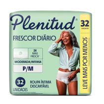 Roupa Íntima Plenitud Classic Intensa Tamanho P/M 32 Unidades Descartáveis Roupa Íntima Plenitud Classic Intensa Tamanho P/M 32 Unidades Descartáveis