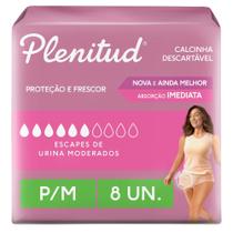 Roupa Íntima Plenitud Femme P/M - 8 Unidades