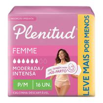 Roupa Íntima Plenitud Femme Tamanho P/M 16 Unidades