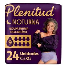 Roupa Íntima Plenitud Noturna Unissex Tamanho G/XG 24 Unidades Descartável Leve Mais Por Menos Roupa Íntima Plenitud Noturna Unissex Tamanho G/XG 24 Unidades Descartável Leve Mais Por Menos