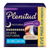 Roupa Íntima Plenitud Noturna Unissex Tamanho G/XG 24 Unidades Descartável Leve Mais Por Menos Roupa Íntima Plenitud Noturna Unissex Tamanho G/XG 24 Unidades Descartável Leve Mais Por Menos