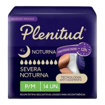 Roupa Íntima Plenitud Noturna Unissex Tamanho P/M 14 Unidades