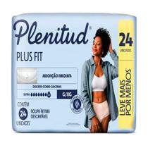 Roupa Íntima Plenitud Plus Fit Tamanho G/XG com 24 Unidades Leve Mais Por Menos Roupa Íntima Plenitud Plus Fit Tamanho G/XG com 24 Unidades Leve Mais Por Menos