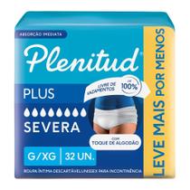Roupa Íntima Plenitud Plus Incontinência Severa G/XG 32 Unidades