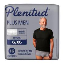 Roupa Íntima Plenitud Plus Men Tamanho G/XG Severa 16 Unidades Descartáveis