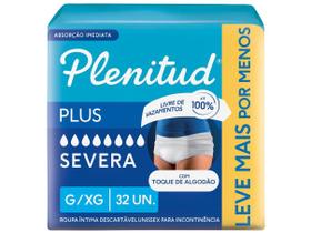 Roupa Íntima Plenitud Plus Unissex Tamanho G/XG 32 Unidades Descartáveis