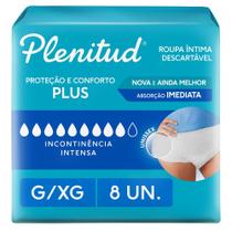 Roupa Intima Plenitud Protect Plus G/XG - 8 unidades