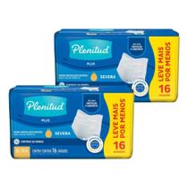 Roupa Íntima Plenitud Protect Plus Tamanho G/XG - 2 Pacotes com 16 Fraldas - Total 32 Tiras