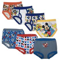 Roupa íntima Potty Training Disney Mickey Mouse Boys, pacote com 7 unidades 3T Roupa íntima Potty Training Disney Mickey Mouse Boys, pacote com 7 unidades 3T