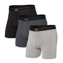 Roupa íntima SAXX Underwear Co. Cueca boxer masculina Daytripper, pacote com 3 Roupa íntima SAXX Underwear Co. Cueca boxer masculina Daytripper, pacote com 3