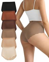 Roupa íntima sem costura COMENOLE High Waisted Tummy Control, pacote com 6