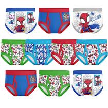 Roupa íntima Spiderman Boys Toddler Superhero, pacote com 10 unidades, 2-3 T e 4T Roupa íntima Spiderman Boys Toddler Superhero, pacote com 10 unidades, 2-3 T e 4T