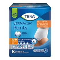 Roupa Intima Tena Dermacare Pants Com 8 P/m Severa