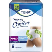 Roupa Intima Tena Pants Confort G/EG com 8 unidades