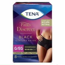 Roupa intima tena pants discreet black g/eg c/8