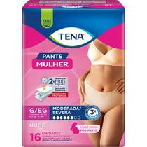 Roupa Íntima Tena Pants Mulher Tamanho G/EG Nude 16 Unidades Descartáveis Roupa Íntima Tena Pants Mulher Tamanho G/EG Nude 16 Unidades Descartáveis