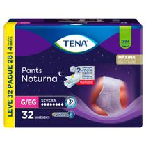 Roupa Íntima Tena Pants Noturna Tamanho G/EG Leve 32 Pague 28 e Ganhe 4 Unidades