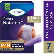 Roupa Íntima Tena Pants Noturna Tamanho P/M com 7 Unidades