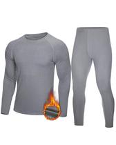 Roupa íntima térmica EoBekee Long Johns para homens forrada de lã