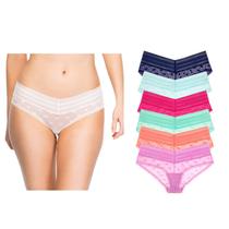 Roupa íntima Undies.com Hipkini de renda sem costura com corte inclinado em V S