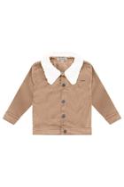 Roupa Jaqueta Infantil Feminina Lucboo Veludo Cotelê Gola em Pelo Carneirinho Removível Confortável Roupa Jaqueta Infantil Feminina Lucboo Veludo Cotelê Gola em Pelo Carneirinho Removível Confortável
