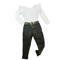Roupa Juvenil Blusa Body Calça Cirrê Look Inverno Fashion Roupa Para Adolescente Estilosa