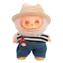 Roupa Labubu Colecionável Kit Verão Chapéu Look Fofinho Roupa Labubu Colecionável Kit Verão Chapéu Look Fofinho