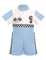 Roupa: macacão IMEKIS Baby Race Car Driver de 1º aniversário