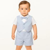 Roupa Menino Colete Batizado Casamento Formatura Papilloo