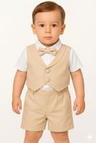 Roupa Menino Colete Batizado Casamento Formatura Papilloo