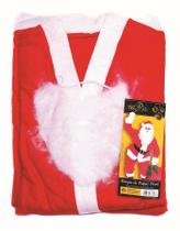 Roupa Papai Noel Feltro Fantasy 5 peças Fantasia para o Natal