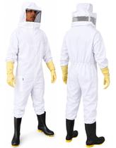 Roupa para Apicultor Com Luva Antiferroada Macacão Apicultura Proteção Abelha Tirar Mel Roupa para Apicultor Com Luva Antiferroada Macacão Apicultura Proteção Abelha Tirar Mel