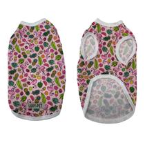 Roupa Para Cachorro Unissex DRY Fit UV Porte Grande Flamingos Tamanho:G1 - 14 a 19,9 Kg