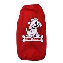 Roupa Para Cães E Gatos - Camiseta De Natal Dog P