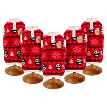 Roupa Pet Casaquinhos Estampados Panda Vermelho bonito para cachorro tamanho M Roupa Pet Casaquinhos Estampados Panda Vermelho bonito para cachorro tamanho M