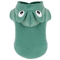 Roupa pet fantasia para caes roupinha sapinho soft tamanho m