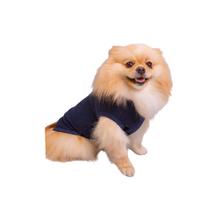 Roupa Pet Soft Bouclê Peluciado Azul Marinho