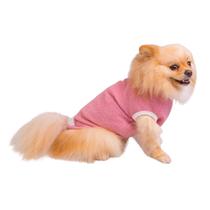 Roupa Pet Soft Bouclê Peluciado Rosa Claro