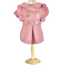 roupa pet vestido cachorra femea rosa roupinha pequeno porte