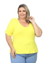 Roupa Plus Size Feminina Viscolycra Básica Baby Look - Imperios