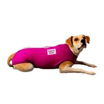 Roupa Pós Cirúrgica Tudo De Bicho Zíper Rosa - Tam. 09