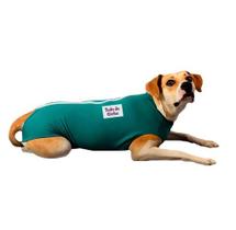 Roupa Pós Cirúrgica Tudo De Bicho Zíper Verde - Tam. 06