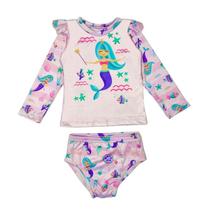 Roupa Praia Bebe Infantil Conjunto Praia Menina Proteção Uv Roupa Praia Bebe Infantil Conjunto Praia Menina Proteção Uv