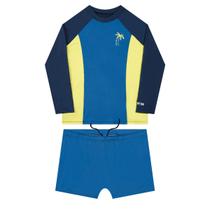 Roupa Praia Piscina Sunga e Camisa UV Conjunto Solar Juvenil Roupa Praia Piscina Sunga e Camisa UV Conjunto Solar Juvenil