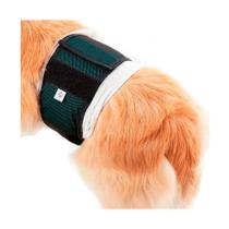 Roupa Protetora Pet Med para Fraldas de Cães Machos Verde - Tamanho 6